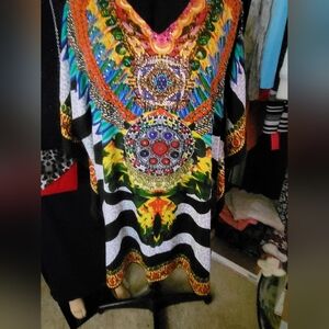 Multi colored kimono